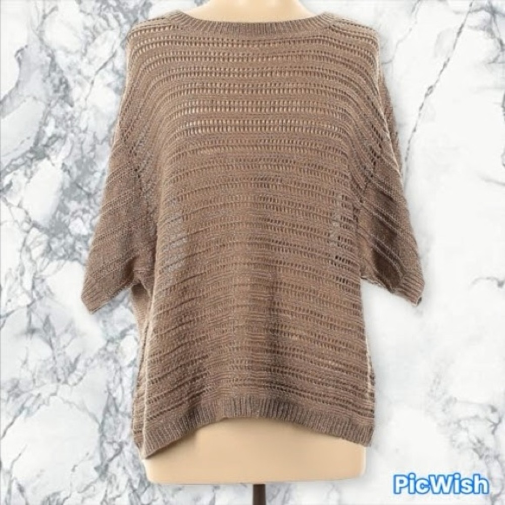 New York & Company Taupe Knit Sweater